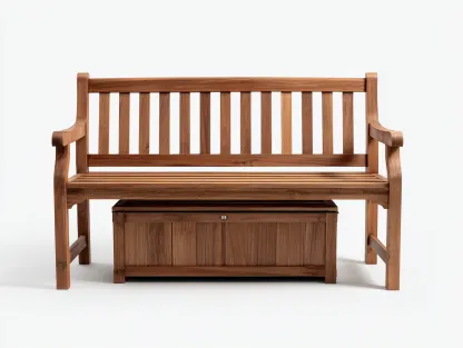 Bancos de jardín - madera - 140x62x90 cm - madera natural - estilo funcional exterior con almacenamiento-Cottauphut