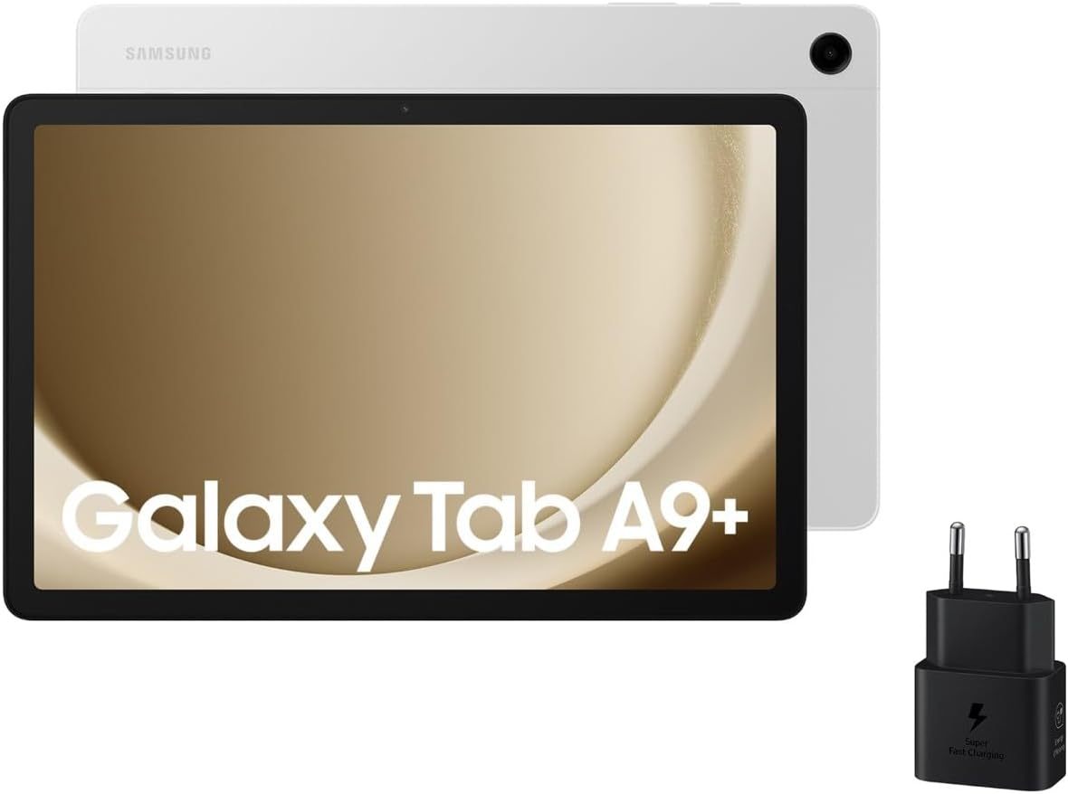 Samsung Galaxy Tab A9+ 11" 128GB 8GB RAM WiFi Android 12 1920x1200 Plateado Versión Española-Cottauphut