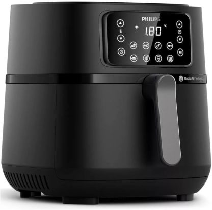 Freidora sin aceite PHILIPS Airfryer XXL Conectada HD9285/96 Serie 5000 7,2 L 2000 W Negra con 16 programas-Cottauphut