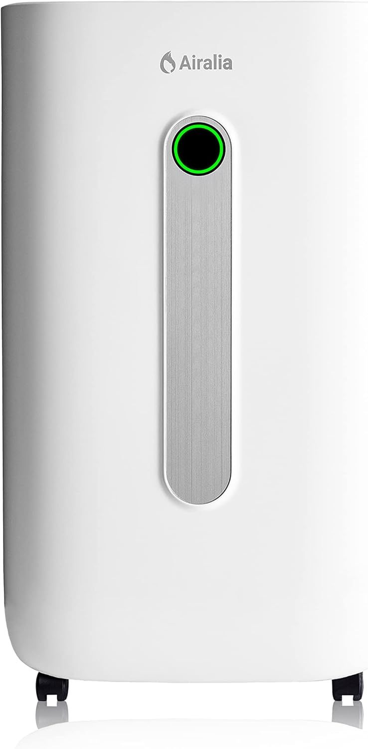 AIR-DH20 Deshumidificador 20L/día para hasta 50 m², Depósito 6,5L, Drenaje Continuo, 4 Velocidades, Temporizador 24h, Secado de Ropa-Cottauphut