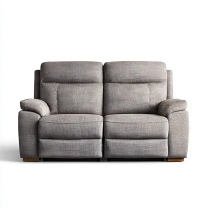 Canapé 2 places tissu 150x90x100 cm - Gris Foncé - Design moderne