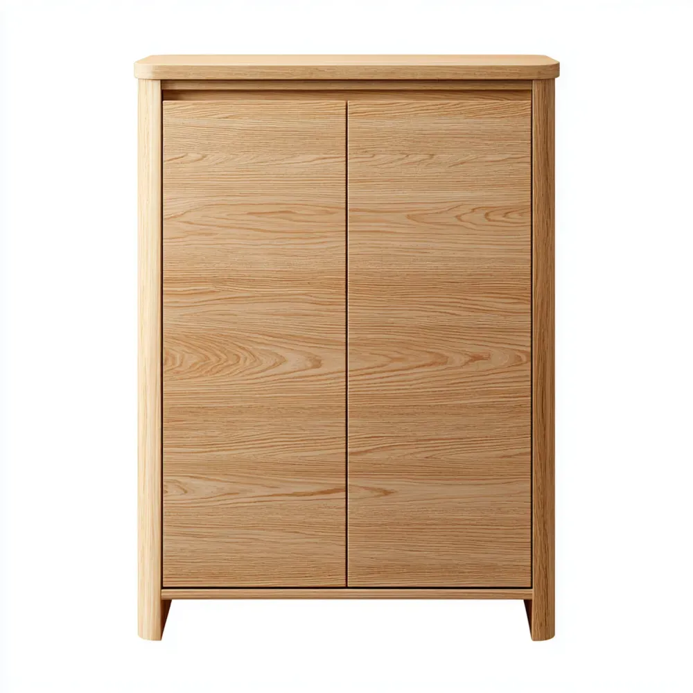 Armoire de rangement Bois 100x40x150 cm – Chêne clair – Design Classique
