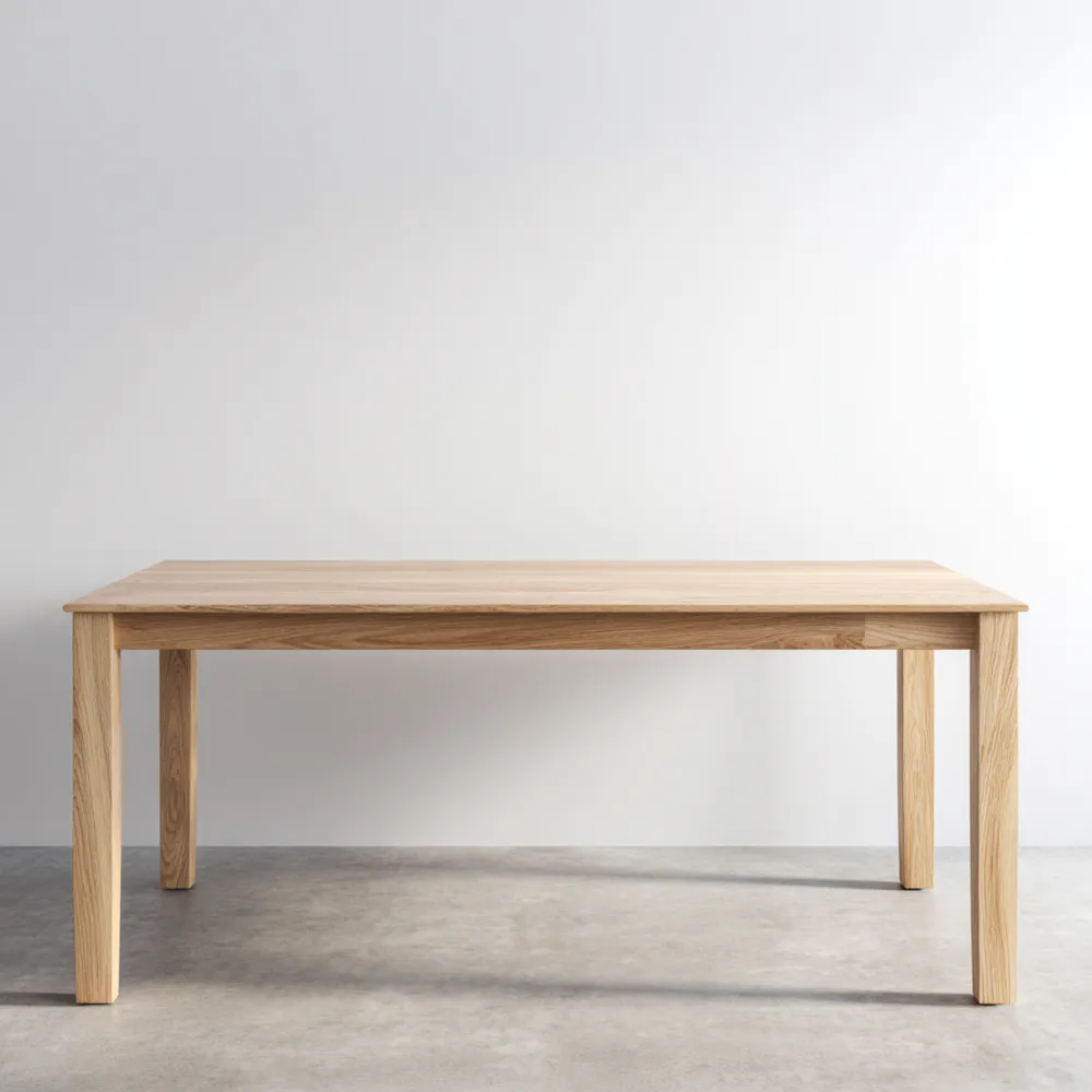 Table à manger en bois 180x90x75 cm – Chêne clair – Design contemporain