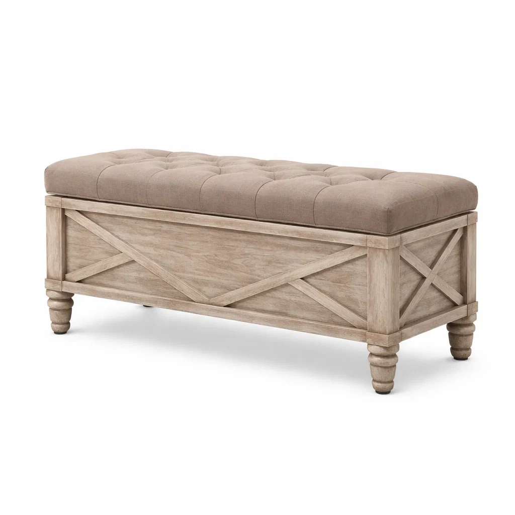 Panca in legno con seduta in poliestere imbottita dimensioni 120 x 45 x 50 cm-URBANSOFAFIT