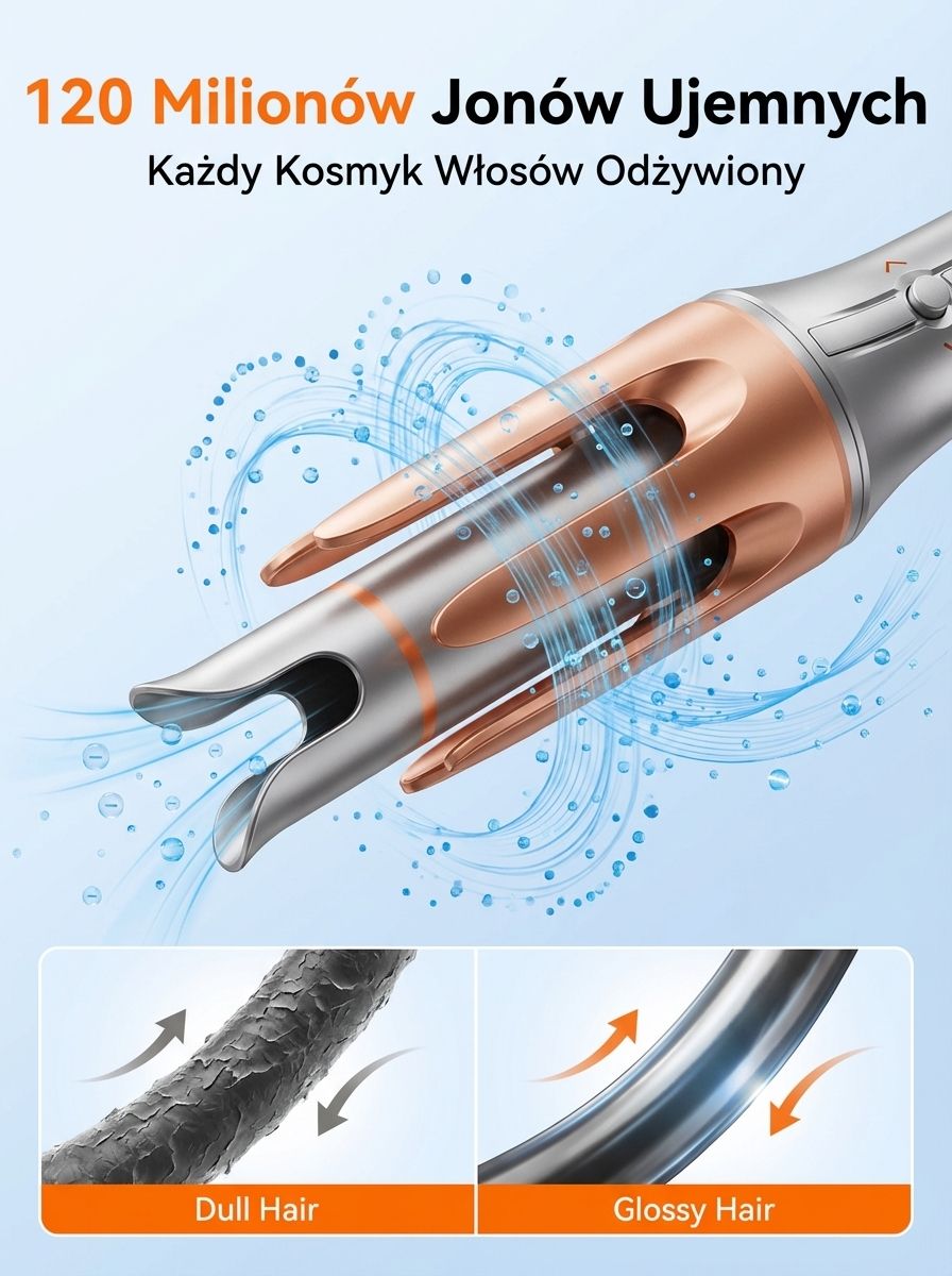 Inteligentna automatyczna lokówka do włosów z inteligentną regulacją temperatury
