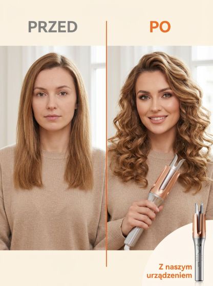 Inteligentna automatyczna lokówka do włosów z inteligentną regulacją temperatury