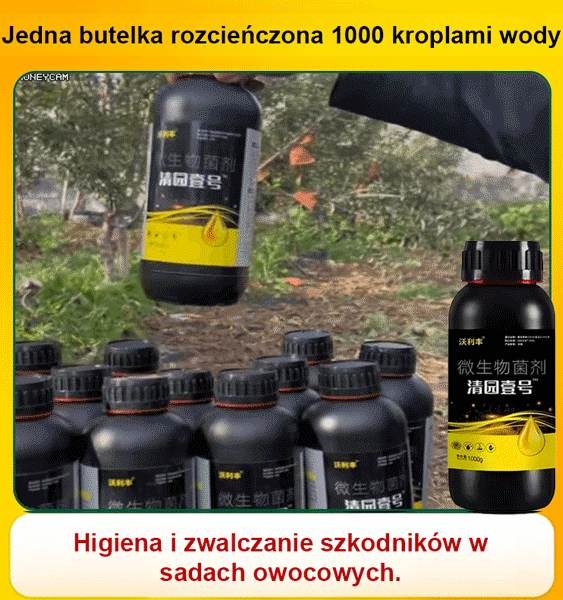 Środek do czyszczenia ogrodów roślinnych i drzew owocowych