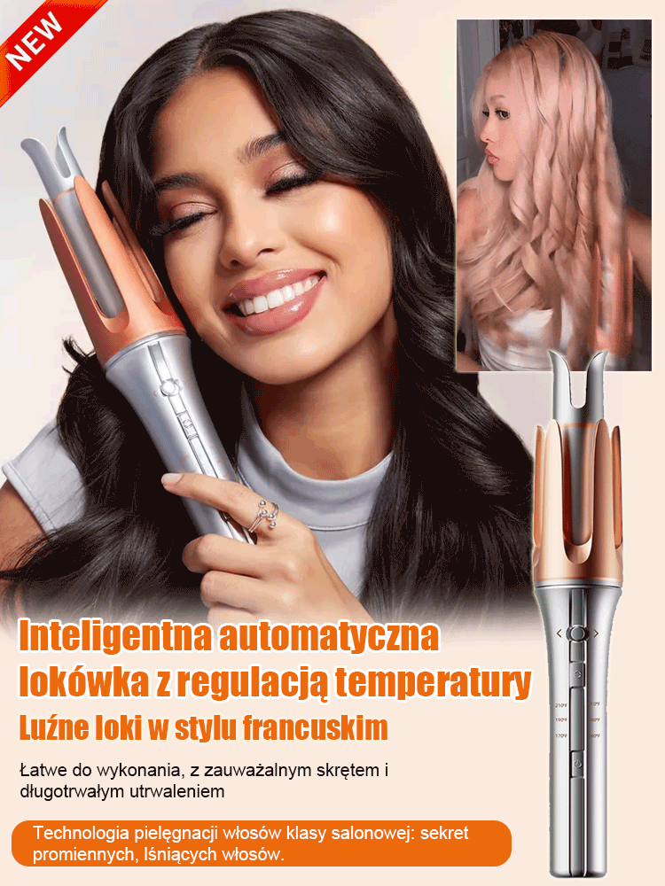 Inteligentna automatyczna lokówka do włosów z inteligentną regulacją temperatury