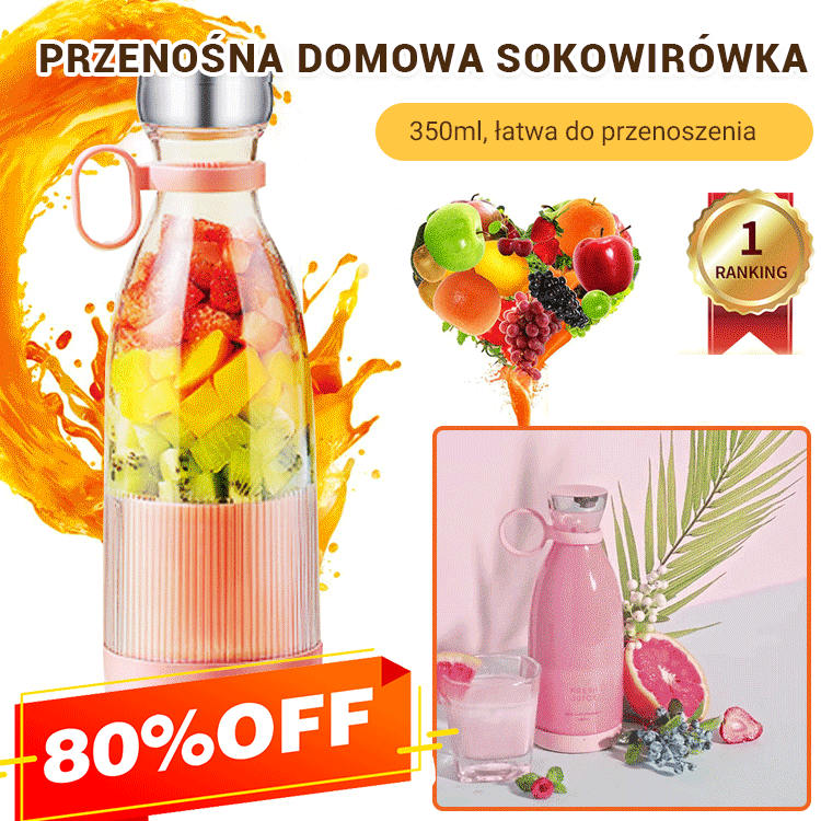 Przenośna sokowirówka w podróży