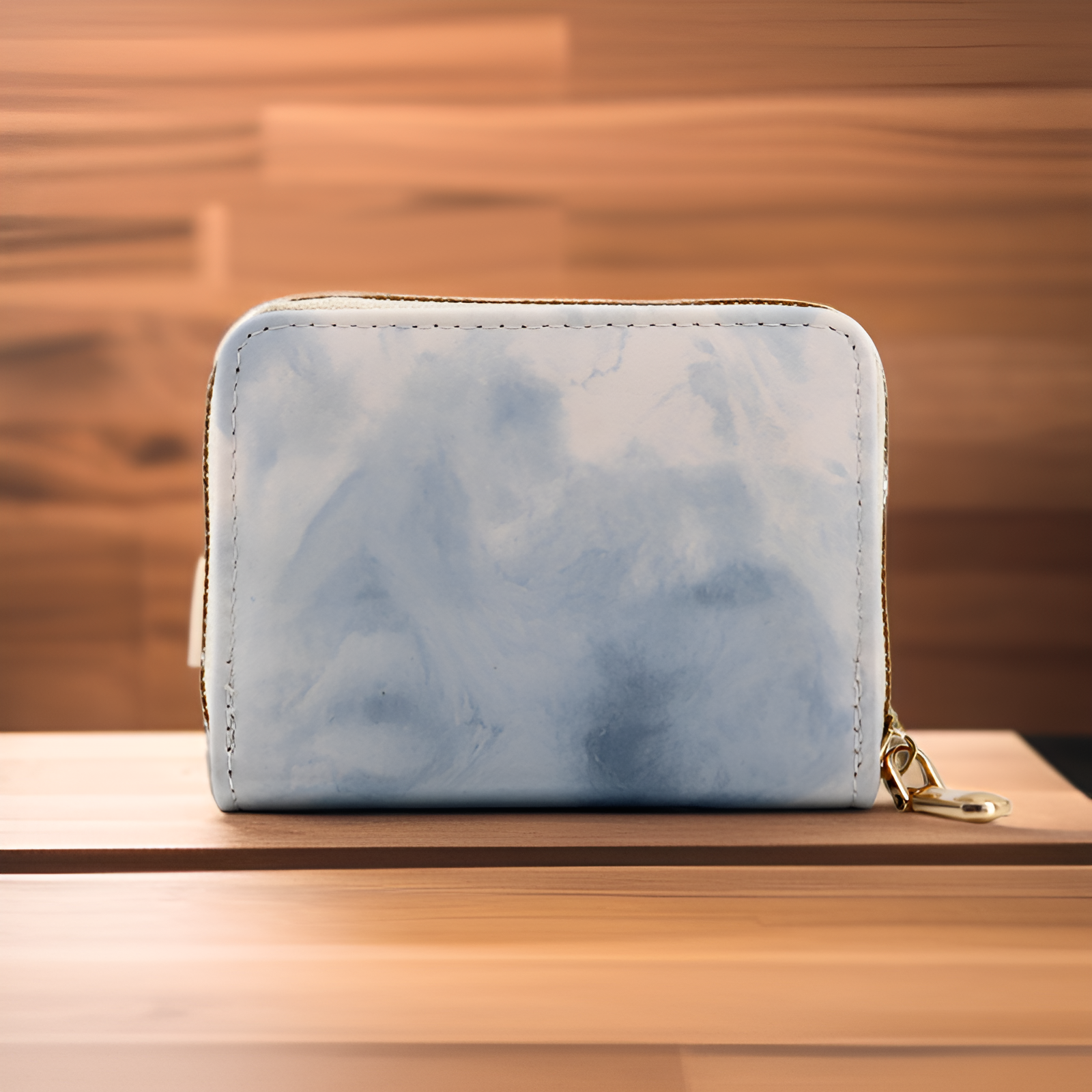 Zamknięte etui harmonijkowe na karty wykonane z wytrzymałego materiału