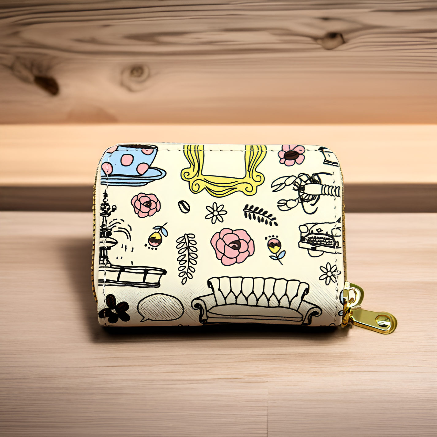 Elegancka portmonetka na monety i karty