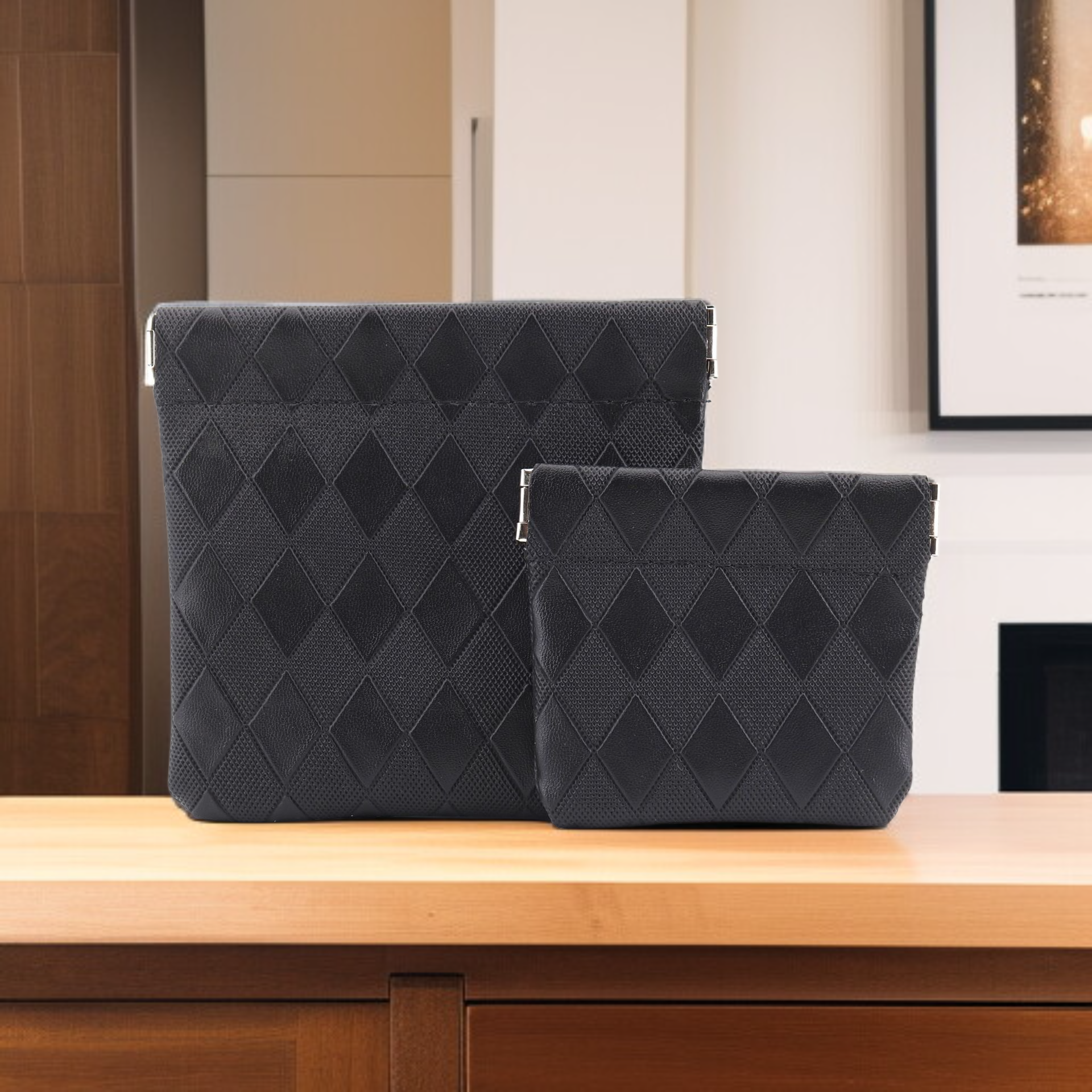 Torba na karty z trwałego materiału – widok z boku