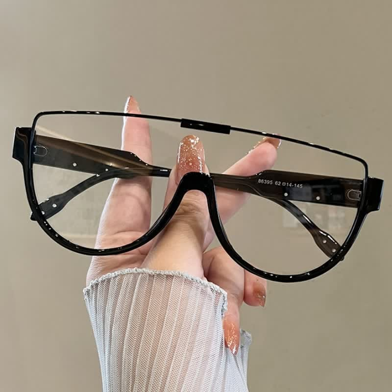 Spykay™ SG60691 Unisex Double Bridges Square Frame Semi-Rimless Sunglasses
