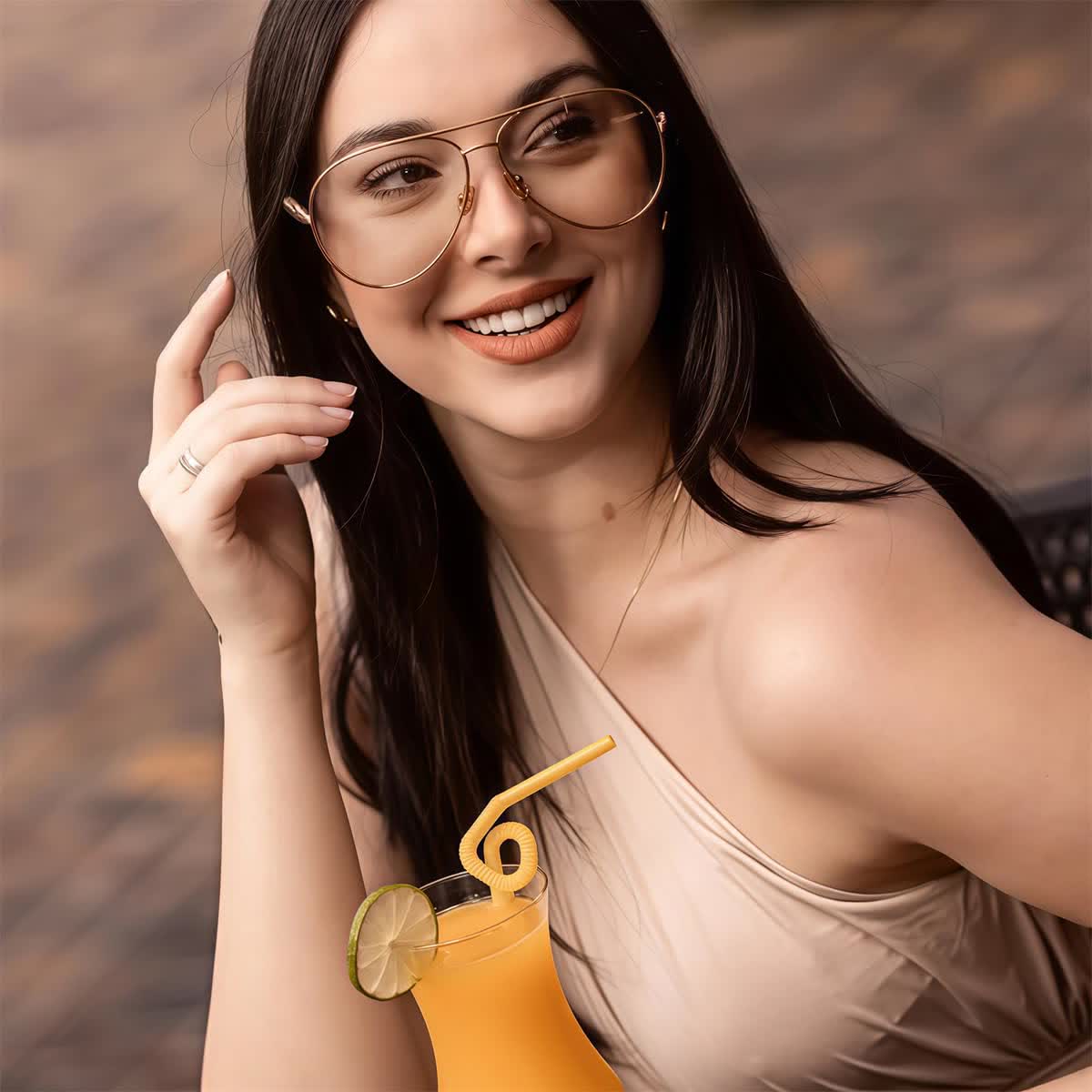 Spykay™ EG60665 Vintage Double Bridges Aviator Frame Eyeglasses