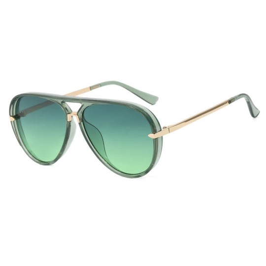 Spykay™ SG60691 Unisex Double Bridges Square Frame Semi-Rimless Sunglasses