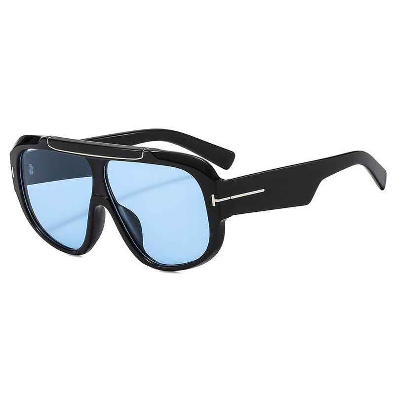 Spykay™ SG60691 Unisex Double Bridges Square Frame Semi-Rimless Sunglasses