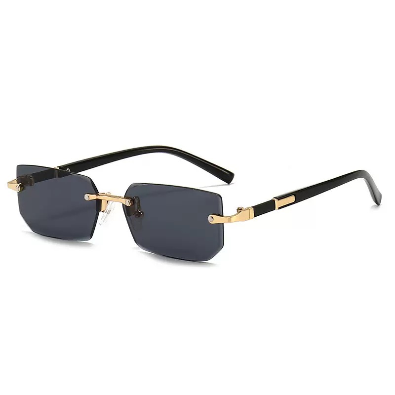 Rectangle Frame Crystal Fashion Sunglasses