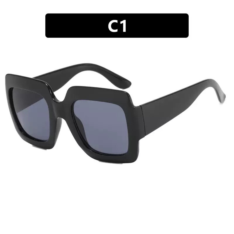 Classic Unisex Square Frame 'T' Design Sunglasses