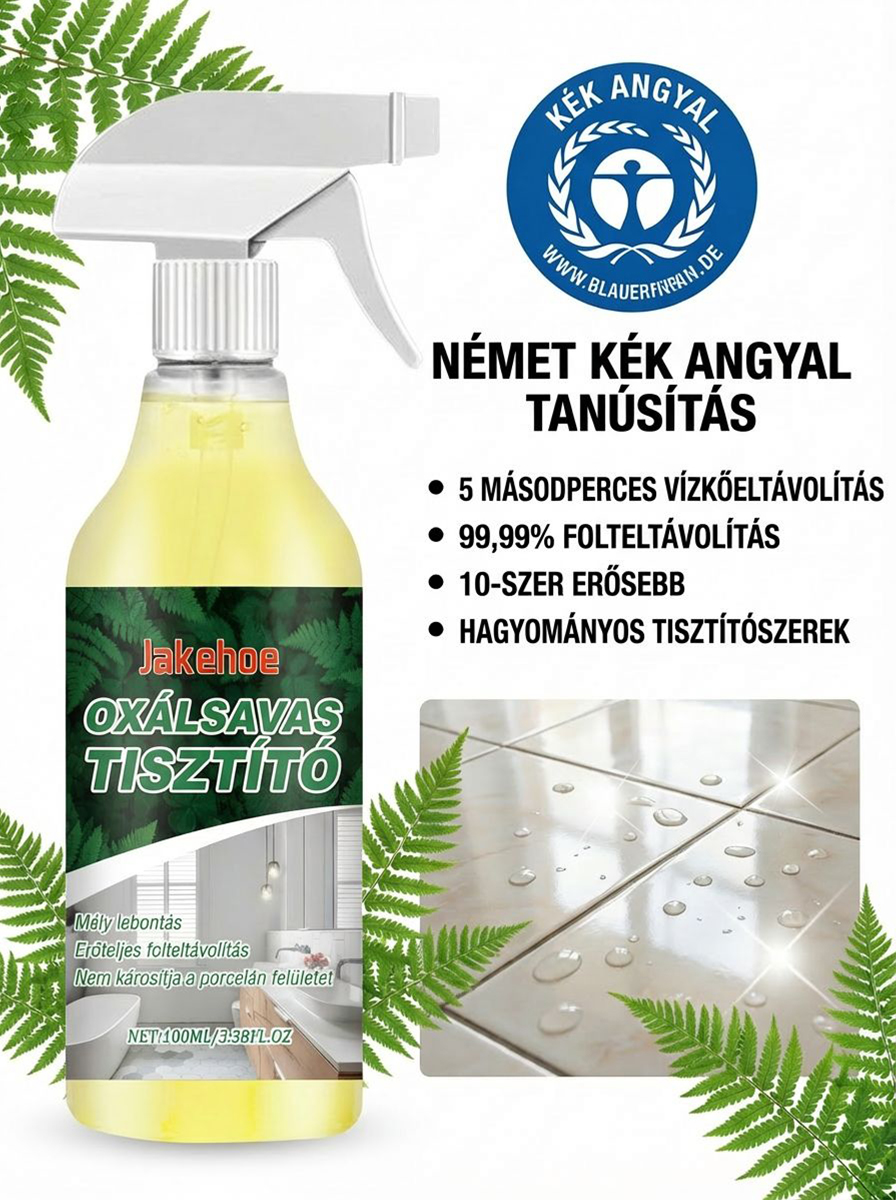 Csak 3 másodperc, és eltűnik a 10 éves makacs vízkő! Oxálsav tisztítószer