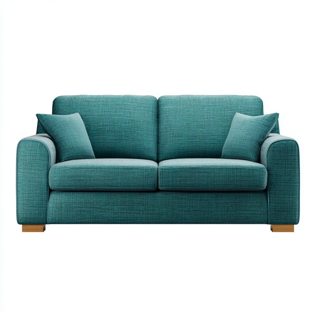 Divano due posti tessuto 150x90x80 cm - Verde Acqua - Design moderno