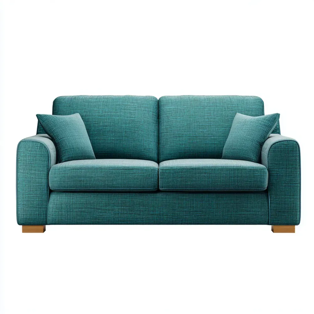 Divano due posti tessuto 150x90x80 cm - Verde Acqua - Design moderno