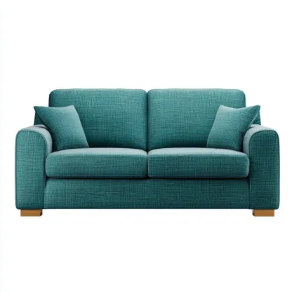 Divano due posti tessuto 150x90x80 cm - Verde Acqua - Design moderno