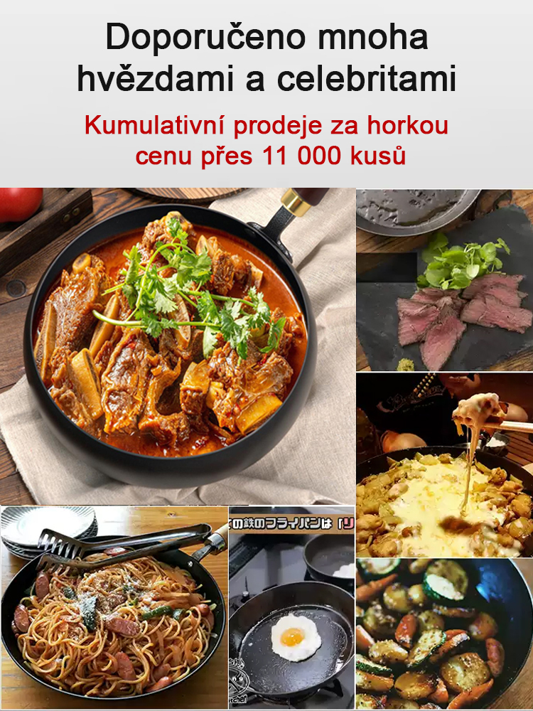 【Japonské kulturní dědictví】nepřilnavý železný hrnec bez povlaku✨Vyrobené ručně kovaným 100 000krát