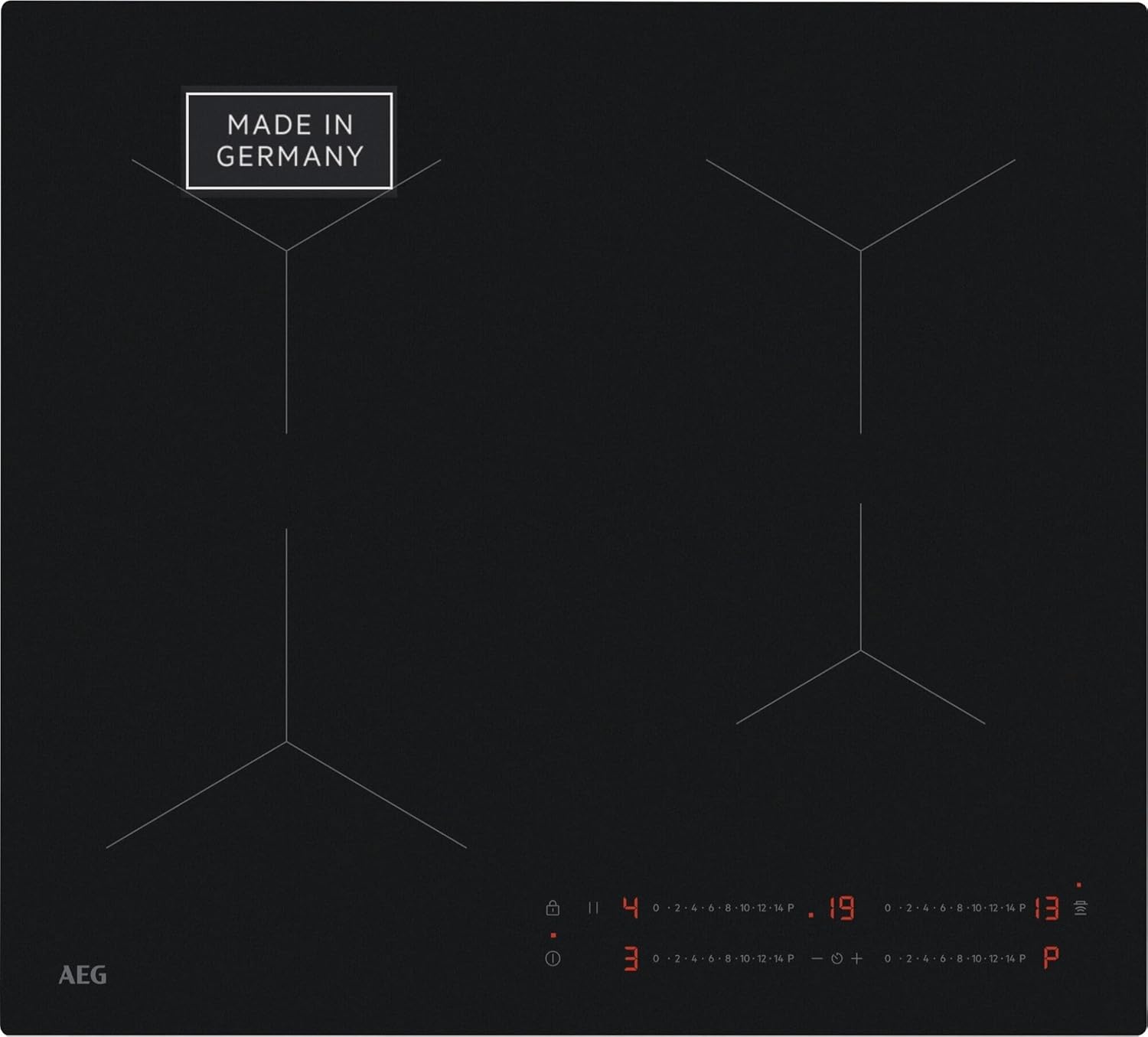 AEG Induktionskochfeld autark 60 cm - Made in Germany - 4 Flex-Kochzonen - SaphirMattSE Oberfläche - Powerfunktion - Timer - Touch-Bedienung - rahmenlos-Loftgoloft