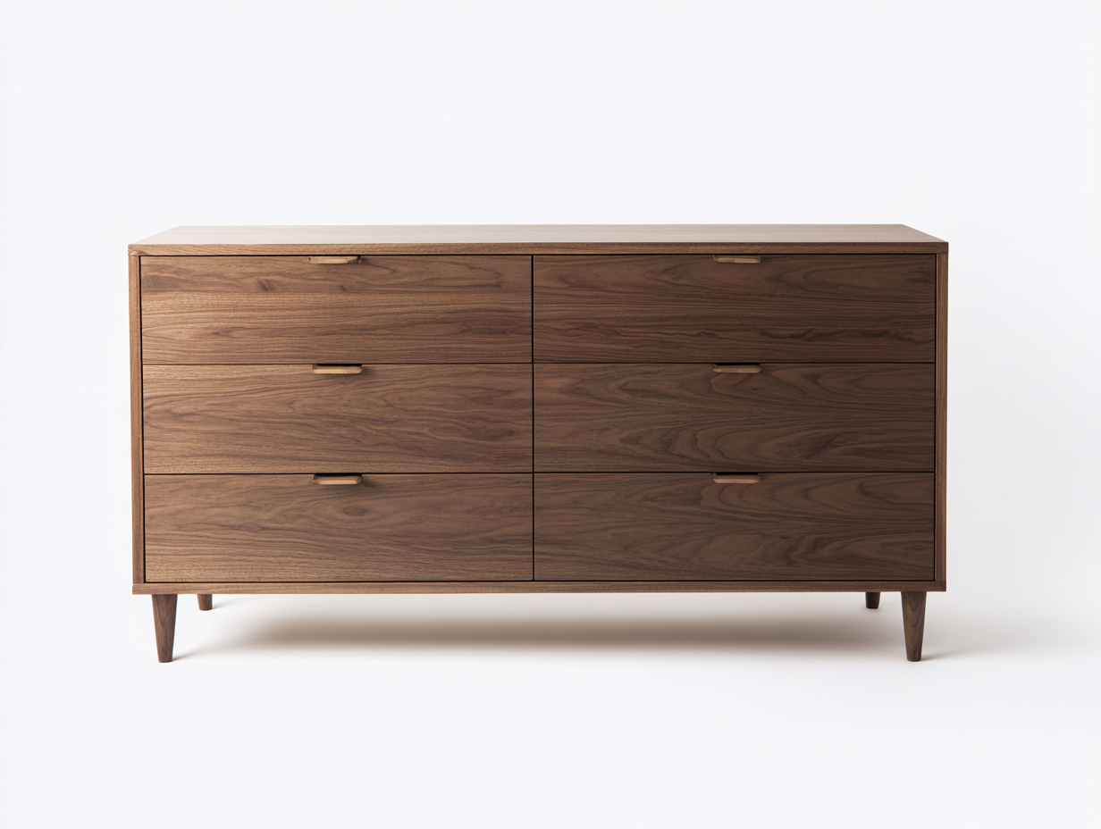 Kommode mit Schubladen Holz 160x45x80 cm - Braun - modernes Design-Bamboogohub