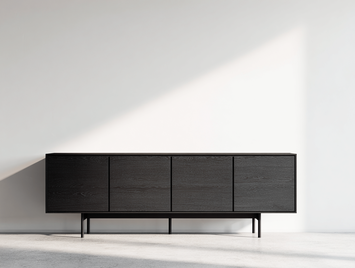 Dielenschrank MDF 200x45x70 cm - Schwarz - Modernes Design für den Flur-Bamboogohub