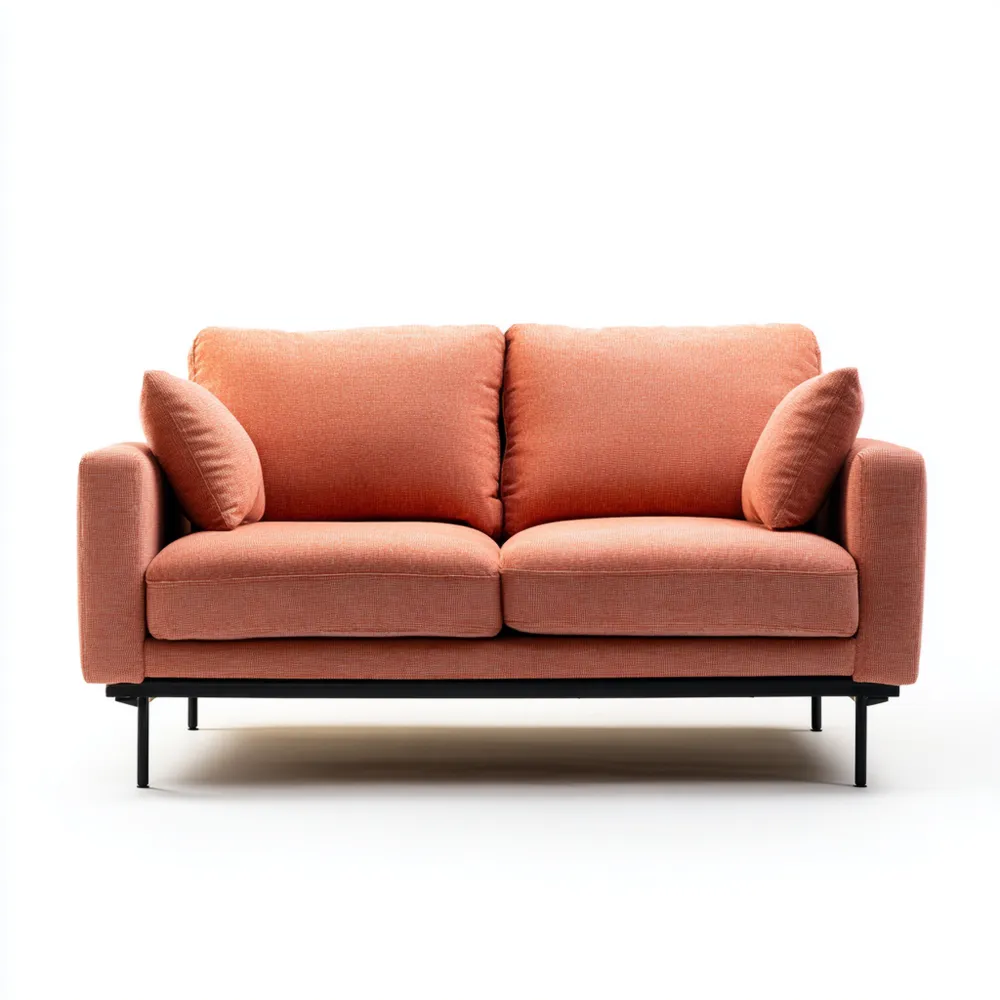 Divano due posti in Tessuto 150x85x90 cm – Arancione – Design Moderno-Gentelara