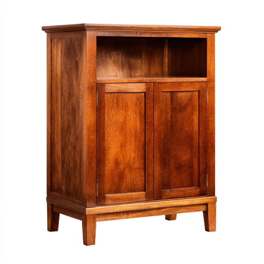 Credenza in Legno Massello 90x40x120 cm – Marrone – Design Classico-Gentelara