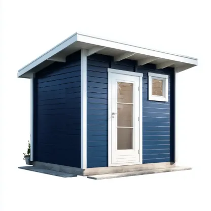 Casetta da giardino legno 250x300x220 cm – Blu – Moderna-Stillivano