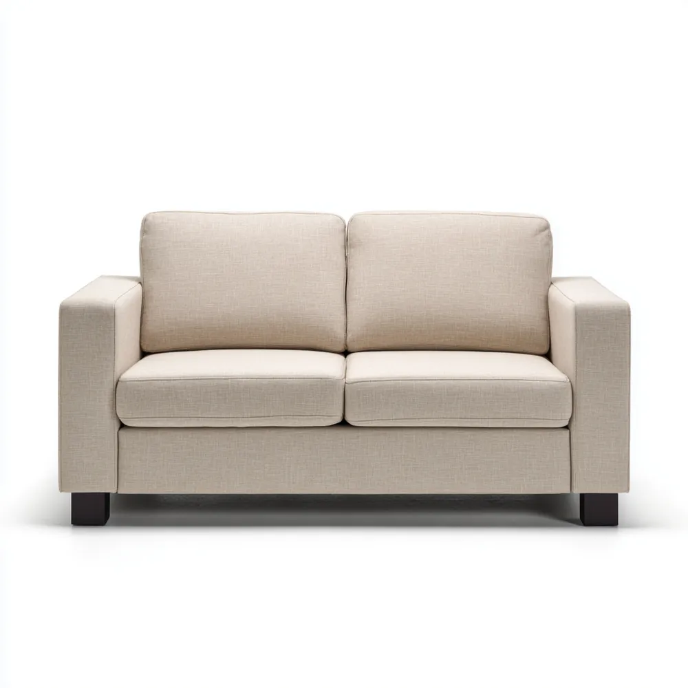 Divano due posti in tessuto 150x90x80 cm – Beige – Design moderno-Interaviro