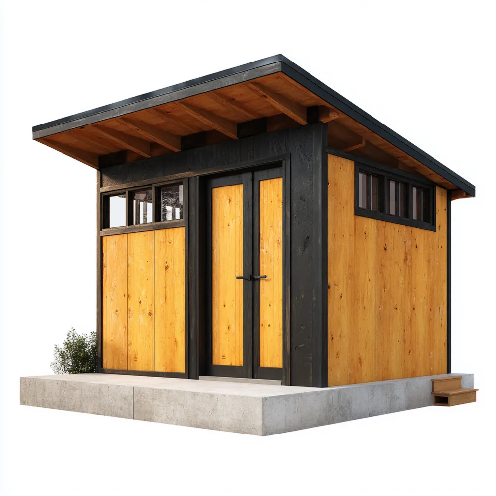 Casetta da giardino in legno 250x300x250 cm - Design moderno-Interaviro