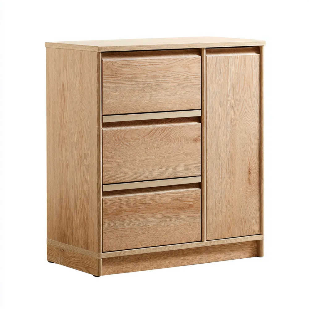 Cassettiera in legno 80x40x100 cm – Quercia – Design contemporaneo-Interaviro