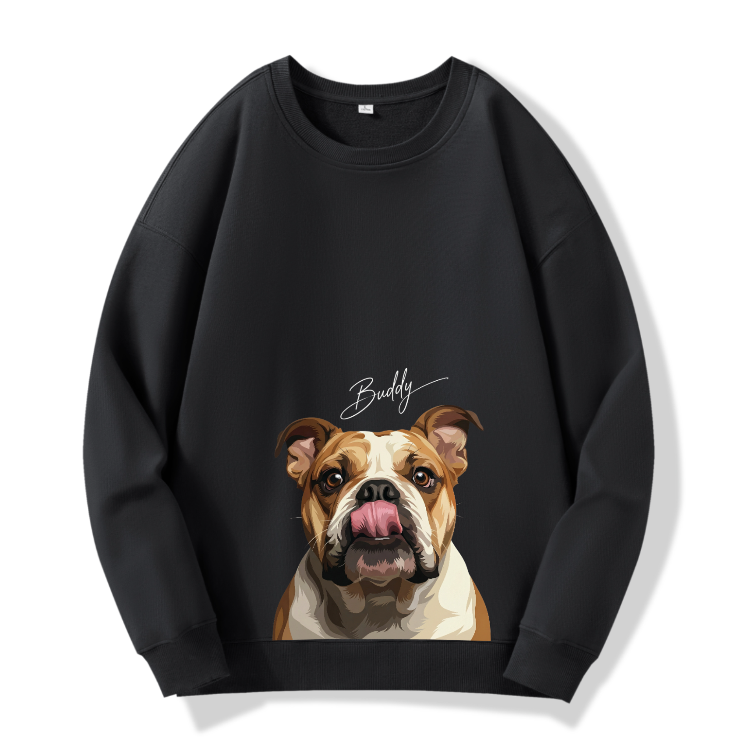 Personalized Pet Art Hoodie/Sweatshirt - Minimalist Floating Portrait