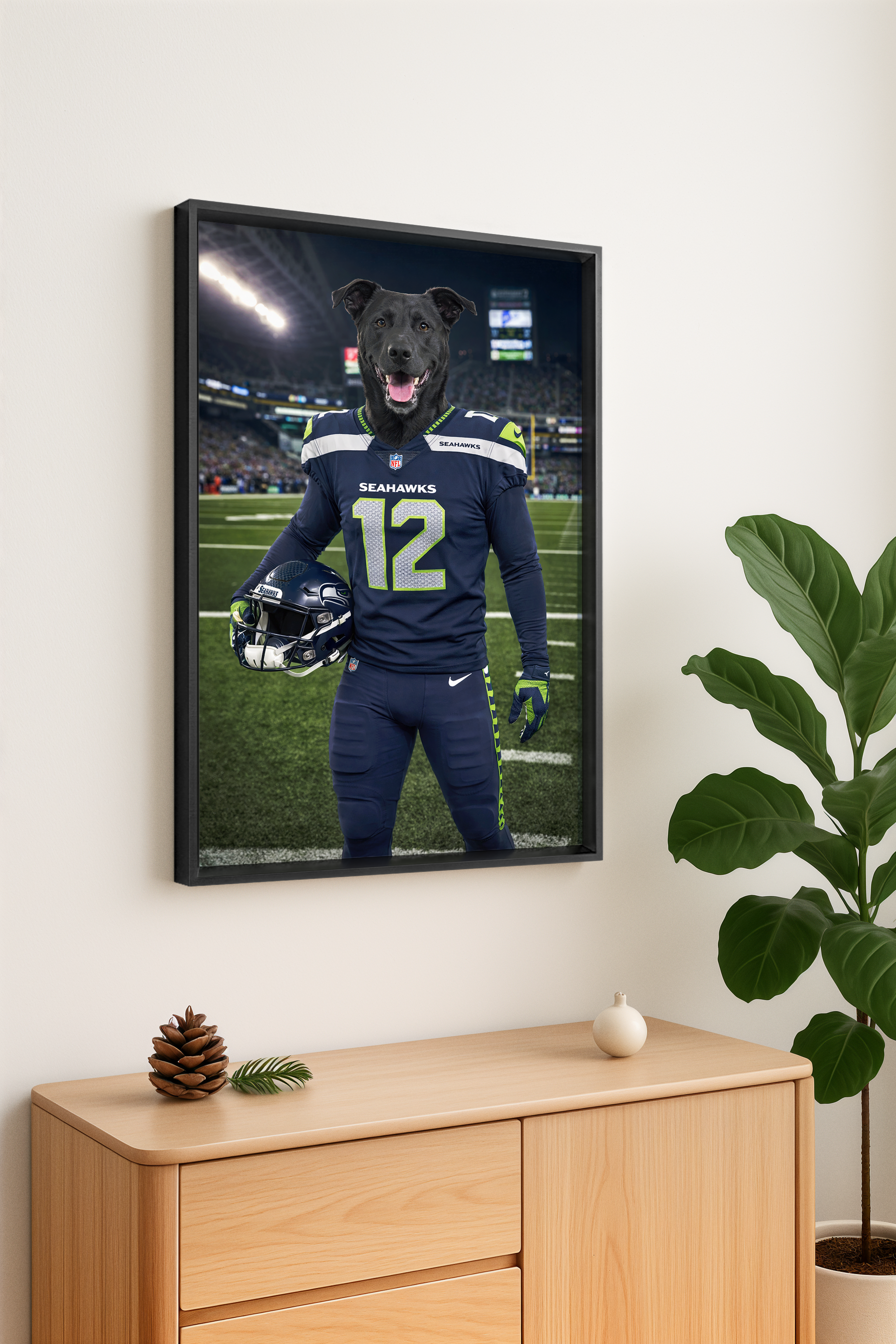 🔥 Real Customer Favorite · Custom Pet Portrait Wall Art with Metal Frame