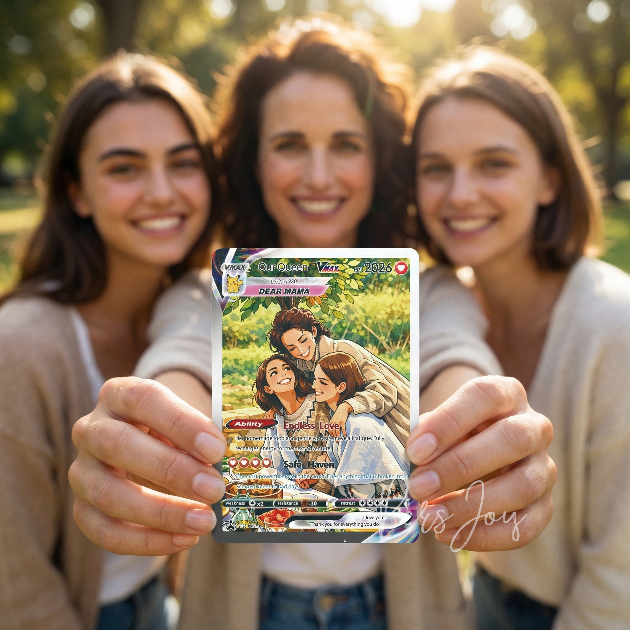 Turn Your Photo Into a Custom VMAX Mama Memory Poke Card - Personalized Mother's Day Anniversary Gift