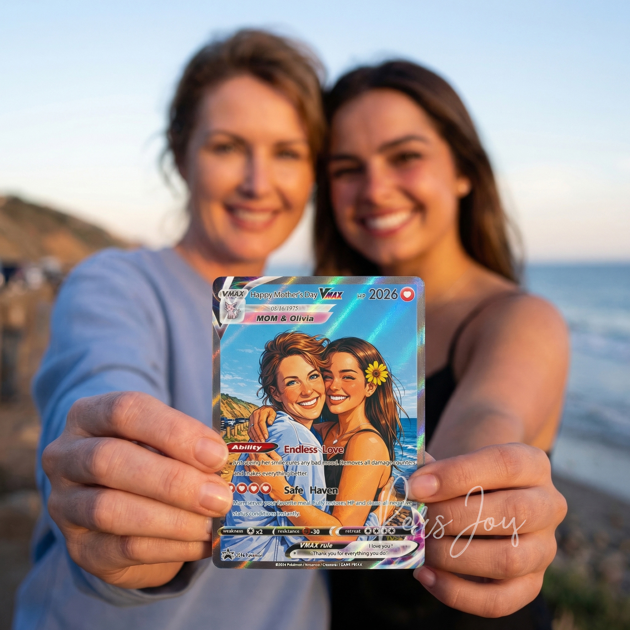 Turn Your Photo Into a Custom VMAX Mama Memory Poke Card - Personalized Mother's Day Anniversary Gift