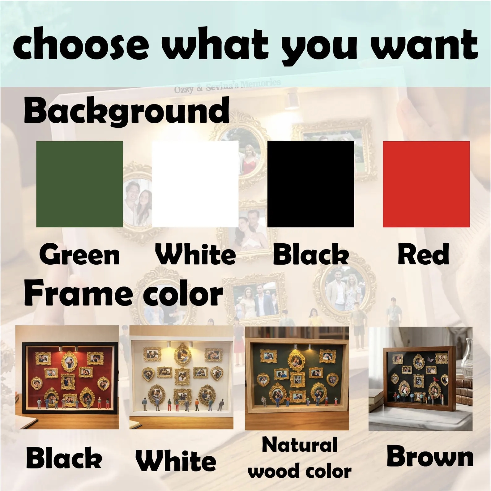 Personalized Mini Museum LED Shadow Box - Custom Art Gallery Photo Frame Gift for Couples, Family or Pet Lovers