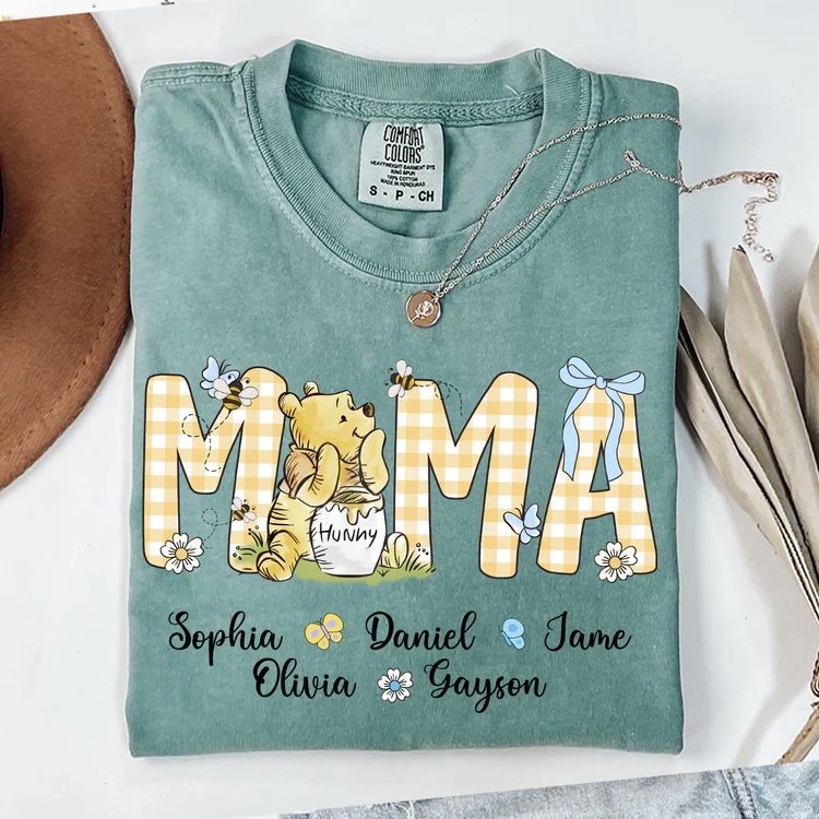 Personalized New Mama/Mimi/Nana/Gigi Bear T-Shirt | Promoted to Gigi Comfort Colors T-shirt for Gift