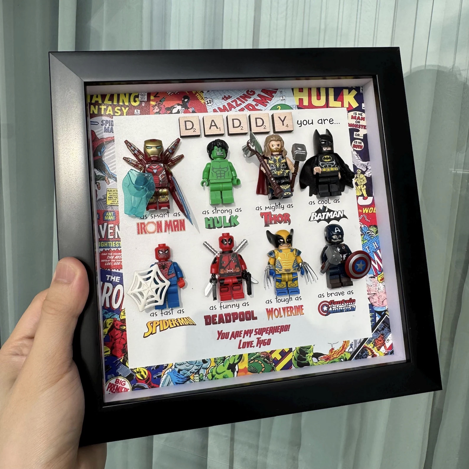 BraveHeroFrames - Custom Super Dad Gift Box