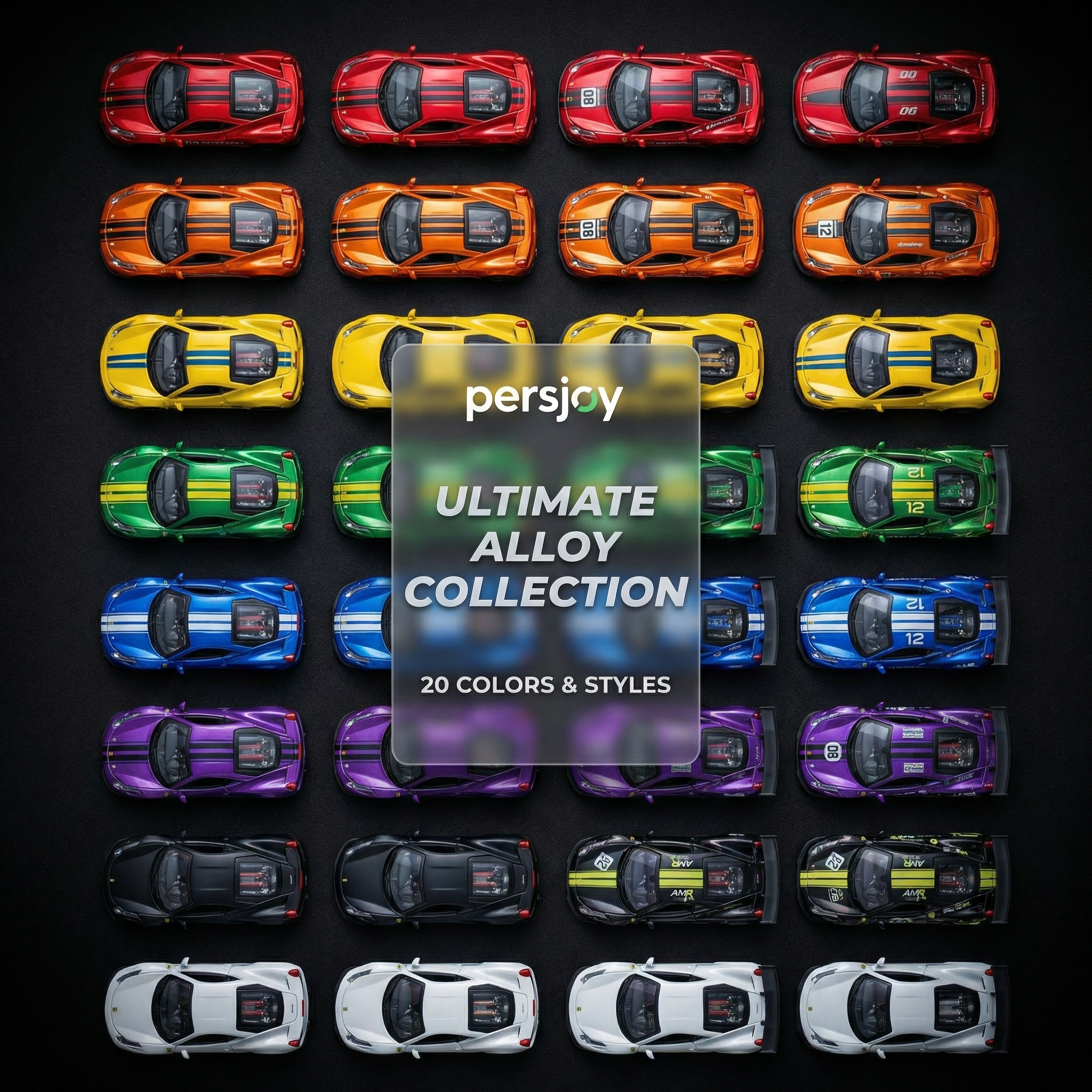 Miniature World | 1:64 Scale Diecast Car Model + LED Illuminated Extendable Garage Display Case Keychain (Multiple Car Models Available)