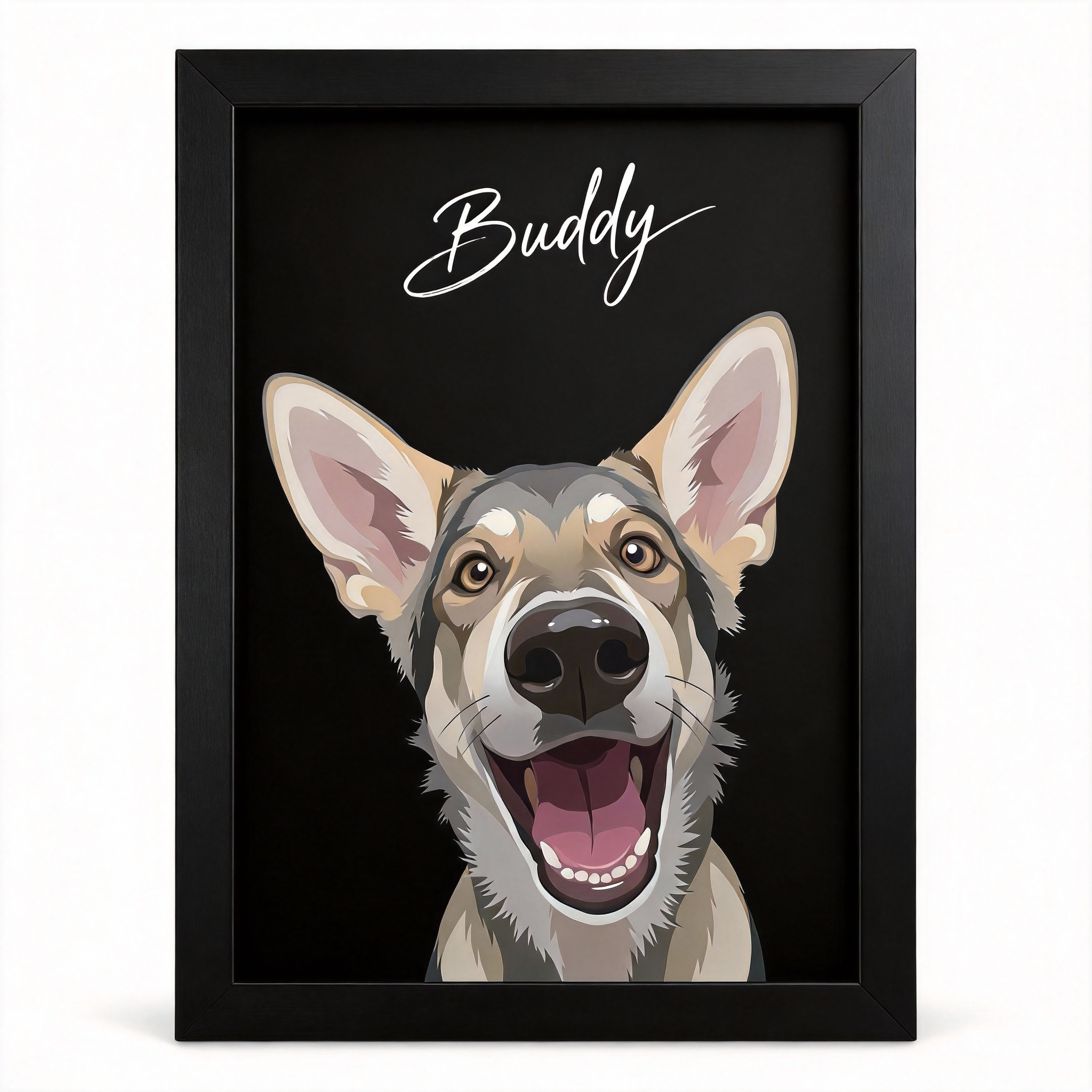 [Exclusive Customization] Modern Minimalist Pet Art Portrait | A Unique Keepsake of Your Beloved Pet | Handcrafted Oil Painting Canvas Wrap
