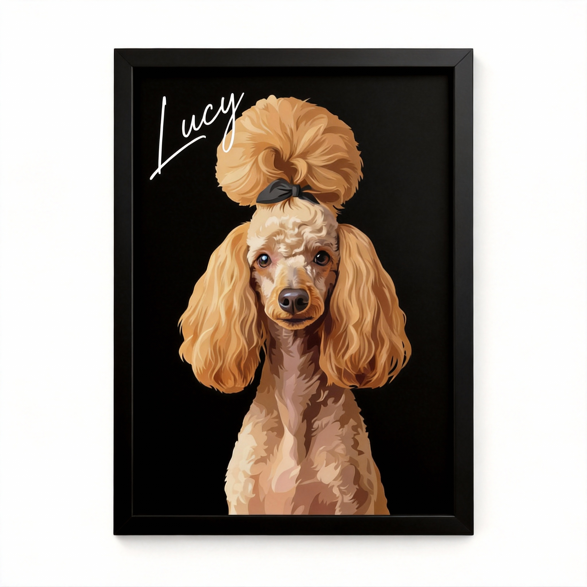 [Exclusive Customization] Modern Minimalist Pet Art Portrait | A Unique Keepsake of Your Beloved Pet | Handcrafted Oil Painting Canvas Wrap