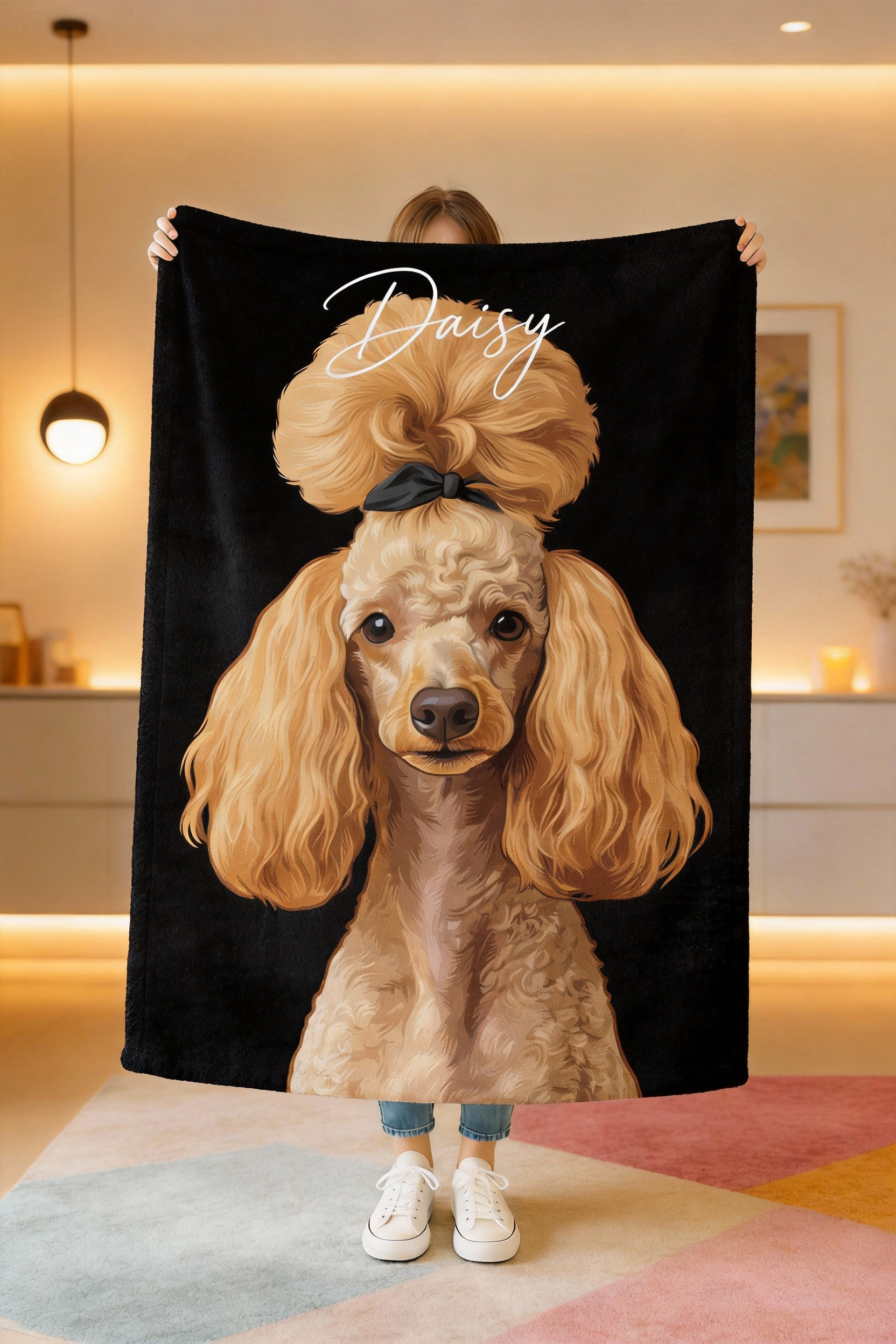 Personalized Art Portrait Blanket - Soft & Cozy Custom Dog/Cat
