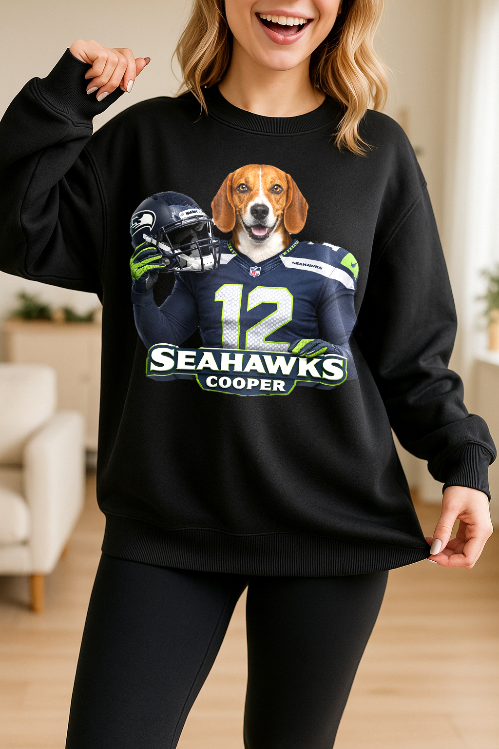 Personalized American Football Pets Jersey Sweatshirt 🏈