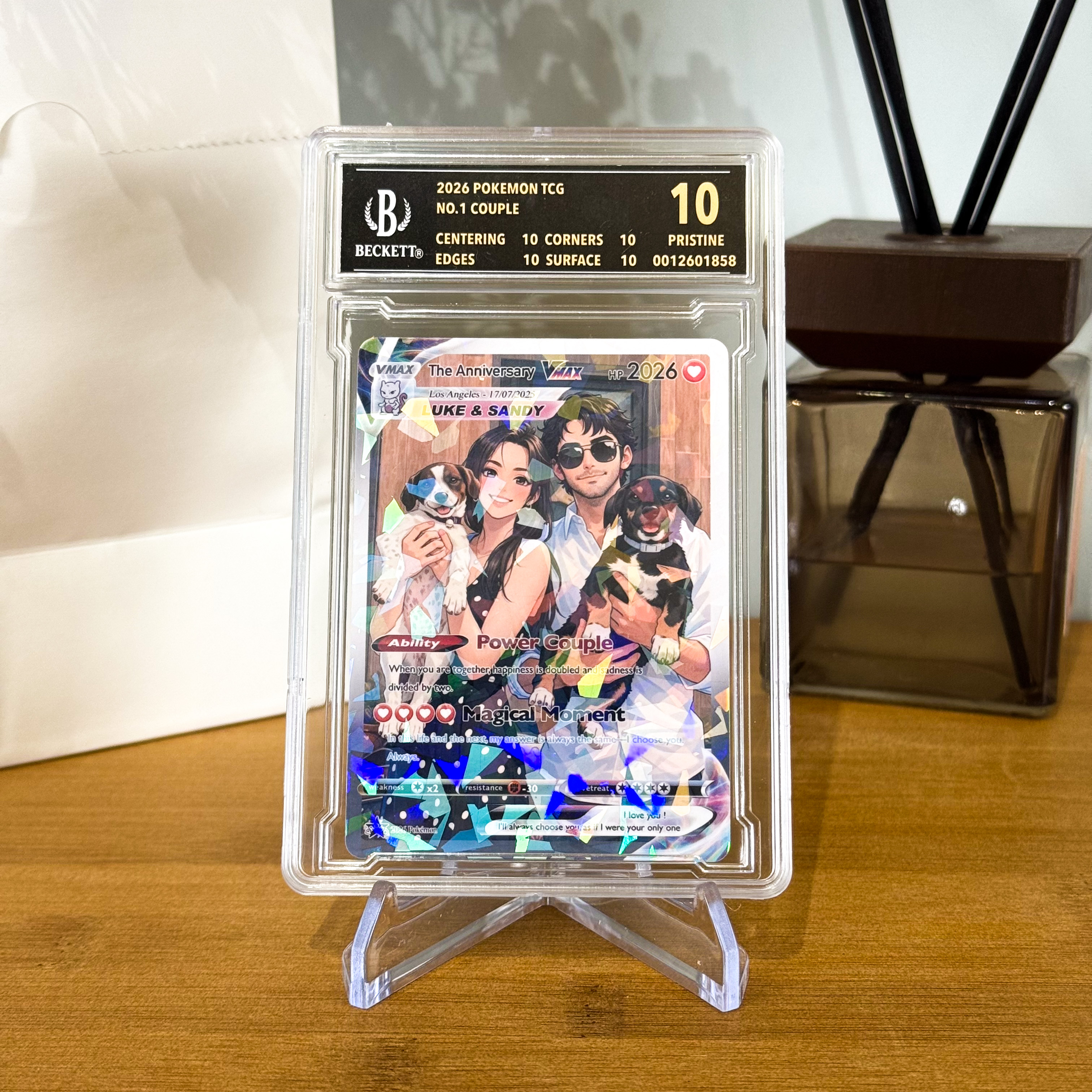 Turn Your Photo Into a Custom VMAX Trading Poke Card - Personalized Anniversary Poke Card Gift