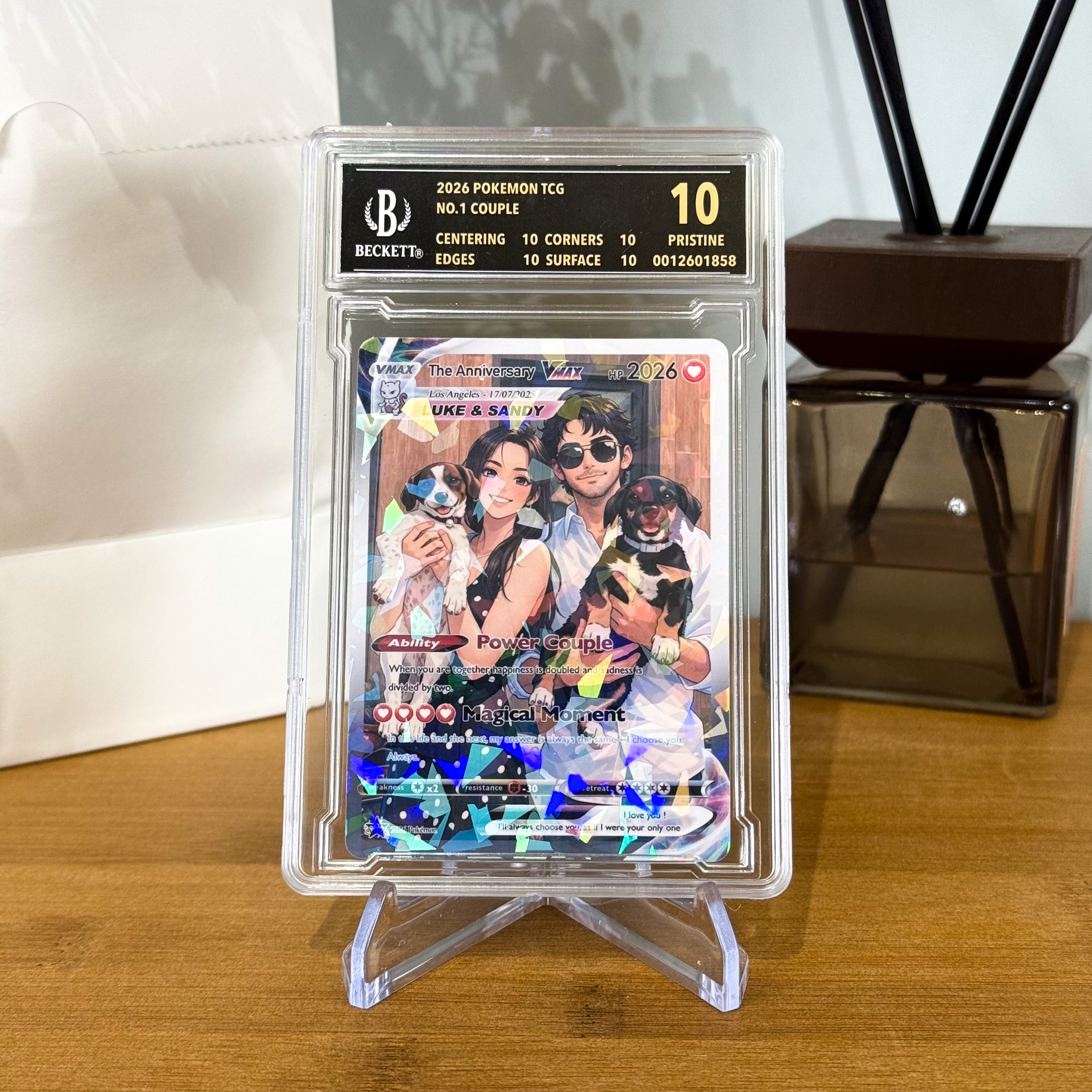 Turn Your Photo Into a Custom Trading Poke Card - Personalized Anniversary Poke Card Gift